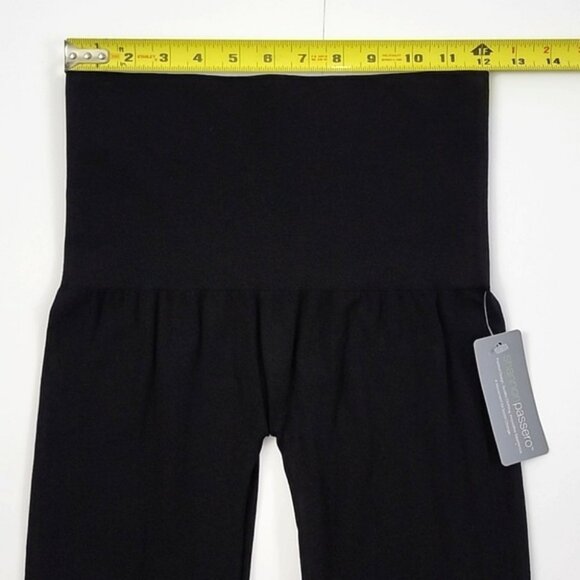 Shannon Passero Women's Black Leggings Tights Tummy Tuck High Waist One Size - Picture 6 of 8